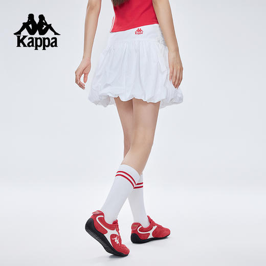 Kappa卡帕背靠背2025新款夏季运动短裙女户外休闲裙子训练百褶裙KPDJBQQ11 商品图3