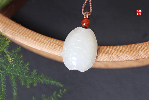 和田白玉【龟甲】吊坠 配精美挂绳 商品图0
