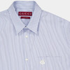 GUCCI 古驰 男士徽标刺绣棉质条纹长袖衬衫 浅蓝色 814552 Z7AHG 4061 商品缩略图2