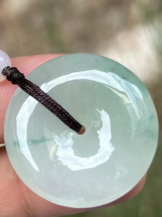 【云意轩】编号：8260  冰种飘兰花平安扣 天然翡翠 附证书 商品图1