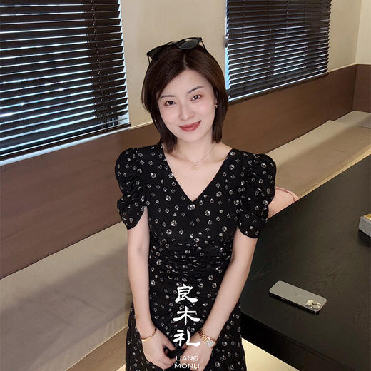 【卖完下架】良木礼真丝连衣裙（D966） 商品图3