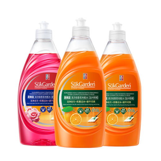 蔬果园地板清洁水（可放洗地机）500ml*3瓶 商品图5