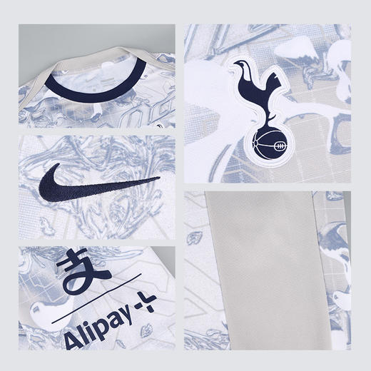 小李子NIKE耐克热刺热身足球运动训练服成人短袖T恤男HJ7156-100 商品图3