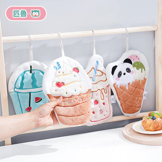  匹鲁夏日饮品系列瞬吸擦手巾挂式可爱卡通吸水巾单条装两条装 商品图0