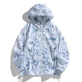 【DJR】大依优型大码男装连帽防晒衣皮肤衣薄款清凉防晒服透气男夏季外套上衣