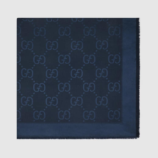 GUCCI 古驰 女士GG提花真丝羊毛披肩 混色 663671 3GC43 4068 商品图1