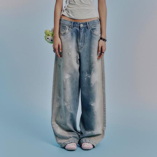 GOODBAI GOODEES梦幻星星印花阔腿长裤 商品图0