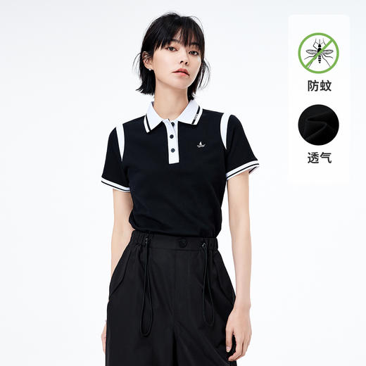 【防蚊虫】纳维凯尔Navigare意大利小帆船 春夏修身显瘦短T恤女士短袖polo衫 2125524204 商品图1