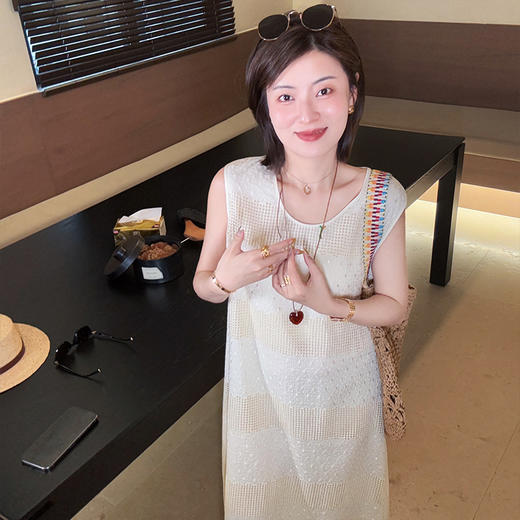 【预售7天】良木礼夏季真丝拼接长裙（3690） 商品图3