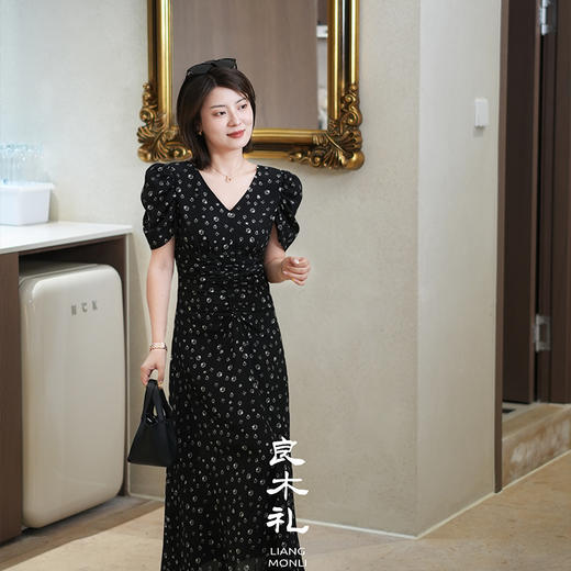 【卖完下架】良木礼真丝连衣裙（D966） 商品图0