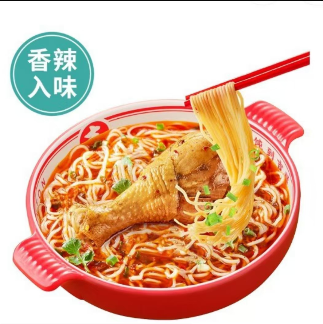 辣卤鸡腿面