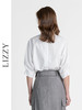 LIZZY简约通勤小立领前短后长式开叉显瘦衬衫气质休闲上衣8047 商品缩略图5