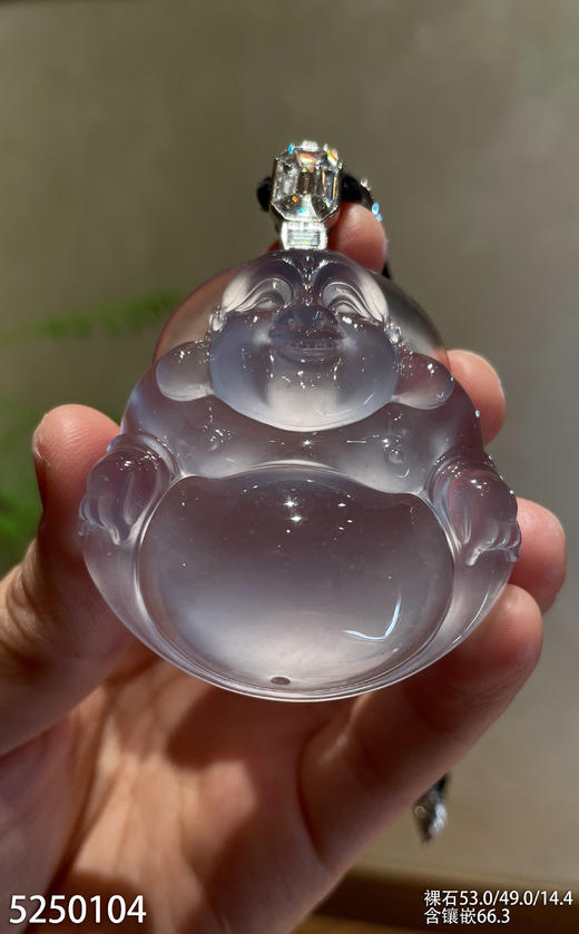 玻璃种佛公吊坠【5250104】具体价格微信咨询 商品图1