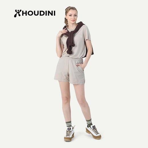 HOUDINI胡丁尼 Pace Light Shorts 速度 女款户外速干短裤860017 商品图0