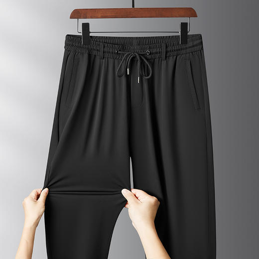 【DX】大依优型大码冰丝休闲裤运动长裤加肥加大弹力舒适胖子肥佬裤子男士 商品图1