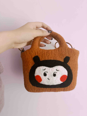 张三爪丨手工毛毡包