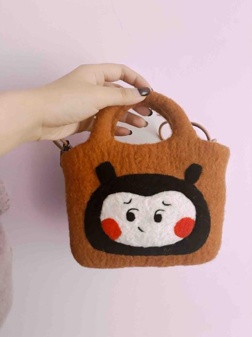 张三爪丨手工毛毡包 商品图0