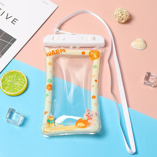 【玩水伴侣！手机防水袋】卡通气囊手机防水袋保护套漂流游泳防水套触屏漂浮手机 商品图6