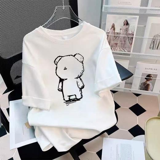 工厂直促价【100%棉】美-情侣（大白熊-大标）柯式印花短袖T恤-喜出 商品图6