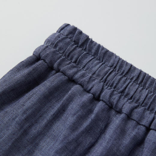 ROMI STUDIO士林染100%亚麻微皱感经典老钱直筒长裤 RWCSXY1747 商品图3