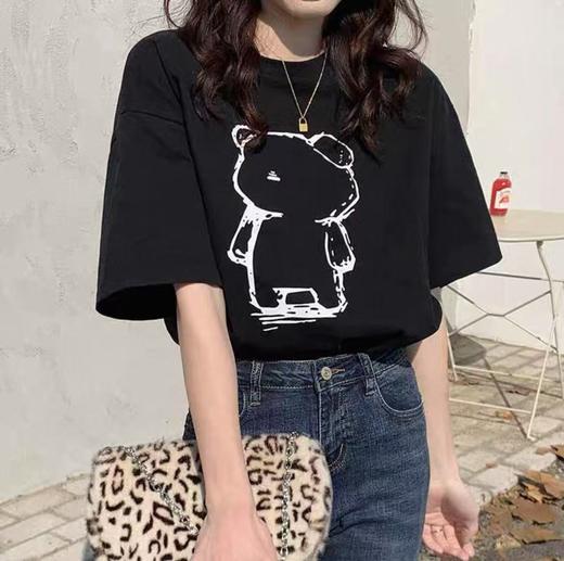 工厂直促价【100%棉】美-情侣（大白熊-大标）柯式印花短袖T恤-喜出 商品图3
