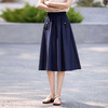 【五折购】熙世界仿天丝软牛仔半身裙女夏季薄款复古中长款a字伞裙2025新款 商品缩略图3