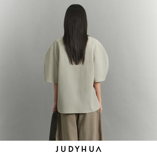 JUDYHUA 纯粹系列弧形袖T恤 商品图5