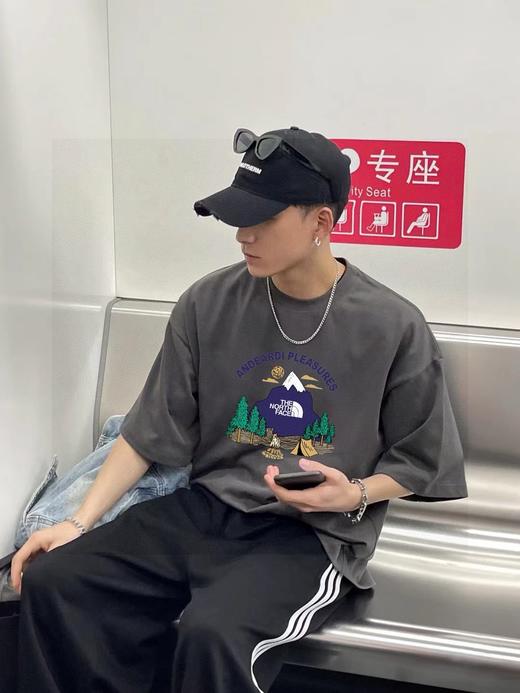 T*F北缅联名款专柜同步露营户外风景情侣款男女同款印花短袖 商品图3