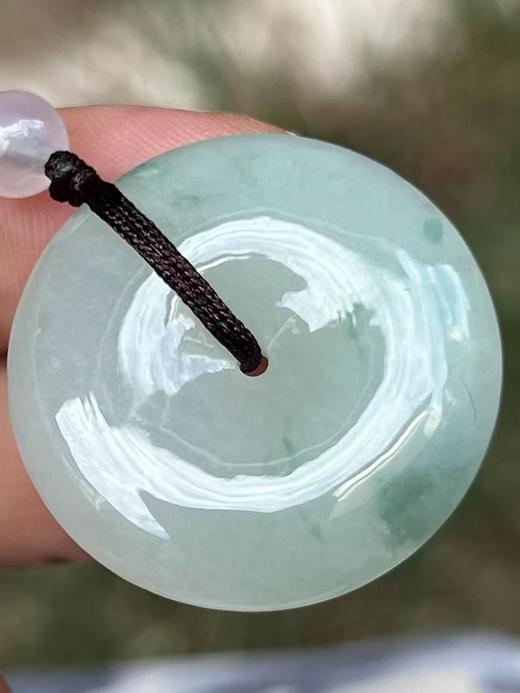 【云意轩】编号：8283  冰种飘兰花平安扣 天然翡翠 附证书 商品图2