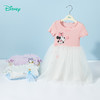 迪士尼2025夏季新款女童短袖连衣裙清爽透气休闲T恤裙宴会网纱裙公主裙ZD2EQ008 商品缩略图2