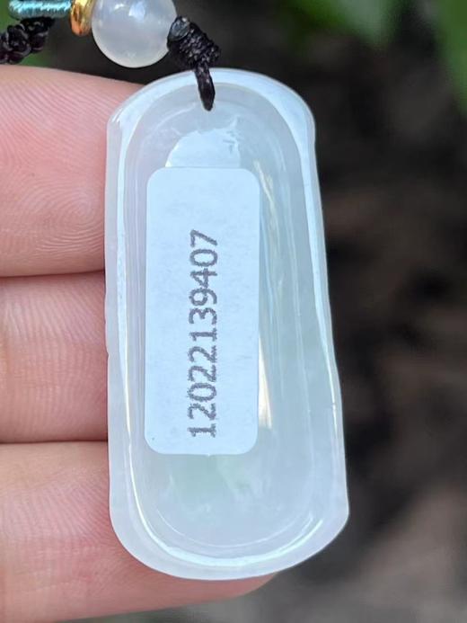 【云意轩翡翠】编号：9407 白底青翡翠竹节  天然翡翠 附证书 商品图3