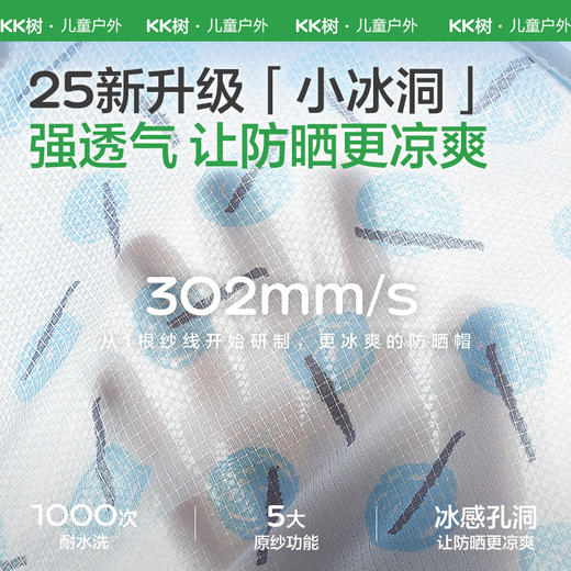 KK树儿童帽子男童防晒帽夏季宝宝遮阳帽女孩海边太阳帽2025新款潮圈圈派对防晒帽 商品图1