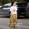 【五折购】熙世界休闲套装夏日新款淡人穿搭一整套印花T恤天丝半身裙两件套 商品缩略图1