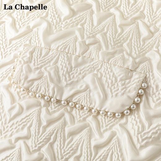 会员福利【莱赛尔！轻奢高品质】拉夏贝尔/La Chapelle法式名媛风高级感圆领短袖连衣裙女气质直筒裙 商品图3