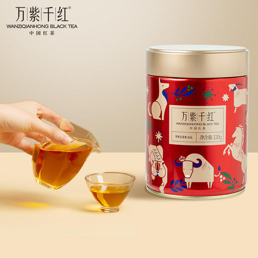万紫千红红茶一级120g罐装自饮茶叶竹叶青茶业出品 商品图1