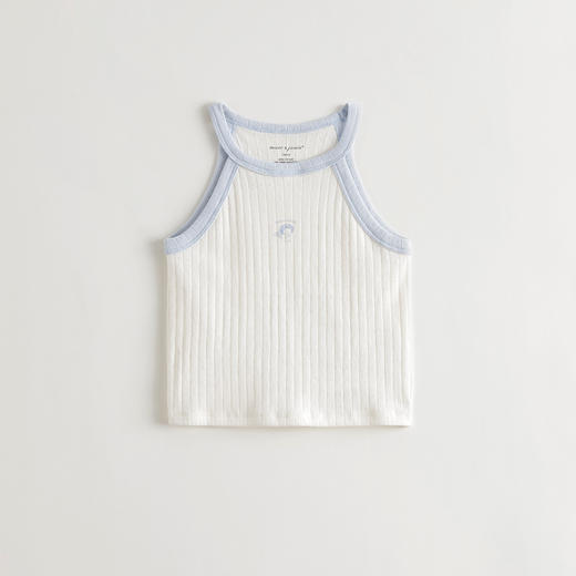 马克珍妮女童甜心少女挂脖背心儿童吊带纯棉2025年夏装新款550713 商品图2