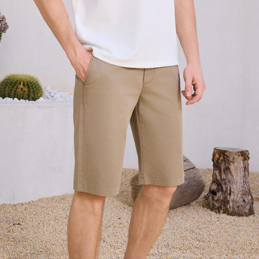半身缘男裤 夏季舒适透气精致时尚休闲凉爽短裤252301M70303724 商品图1