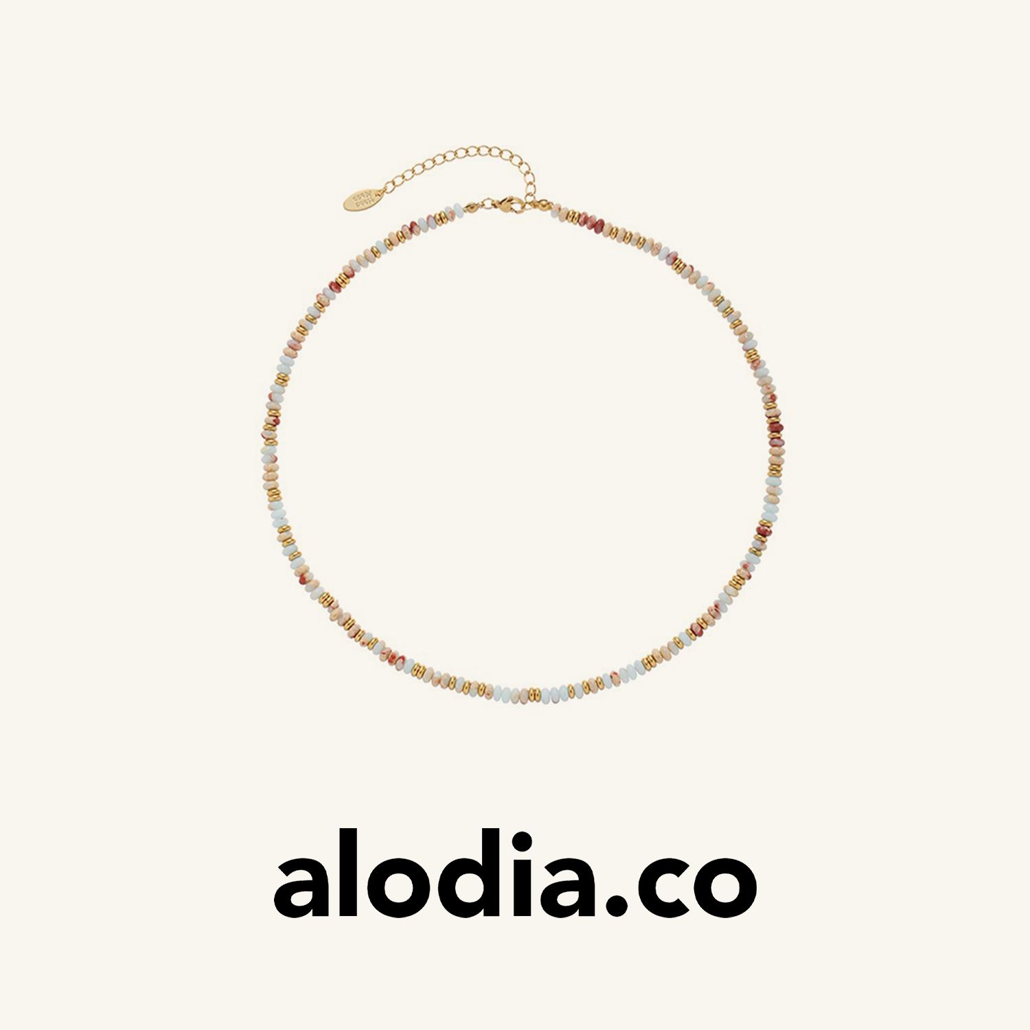 【孟子义周也同款】alodia.co 品牌直发 清新项链 度假风baby蓝色系天然晶石夏日叠戴