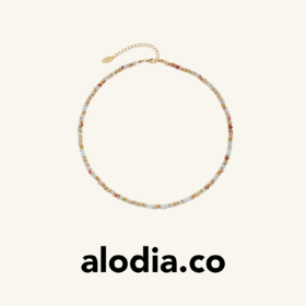 【孟子义周也同款】alodia.co 品牌直发 清新项链 度假风baby蓝色系天然晶石夏日叠戴