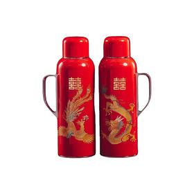 学古龙凤呈祥 · 传家壶 复古婚庆热水壶暖壶热水瓶1.6L对壶结婚送礼