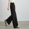 【专属特价】熙世界黑色窄版阔腿裤女春夏通勤百搭垂感宽松直筒长裤休闲西装裤 商品缩略图3