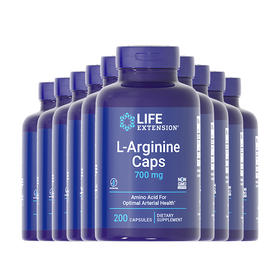 （特价）沿寿Life Extension（L）精氨酸胶囊200粒