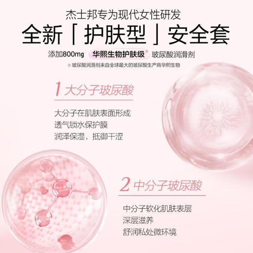 杰士邦003超薄玻尿酸避孕套水润安全套套隐形裸入0.01女性高潮秒喷套byt 【003尝鲜体验】5只:纯超薄玻尿酸5只 商品图3