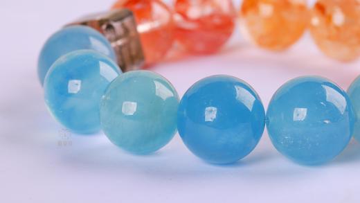 【海上日出】海蓝宝幽灵手串ZX2503063 商品图4