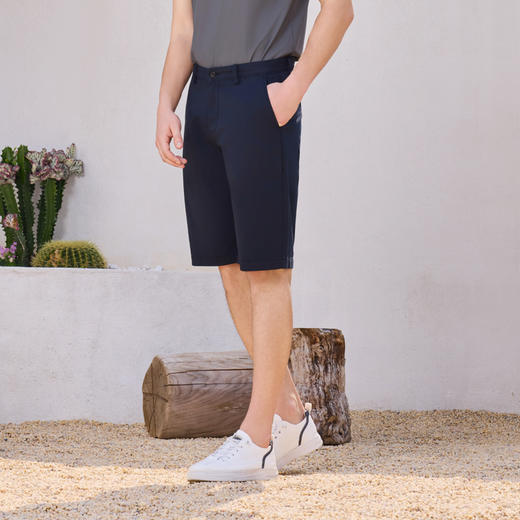 半身缘男裤 夏季舒适透气凉爽时尚休闲百搭短裤252301M70303728 商品图4