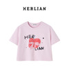 Herlian2025年春夏新品一颗苹果蝴蝶结系带印花TEE短袖 商品缩略图1