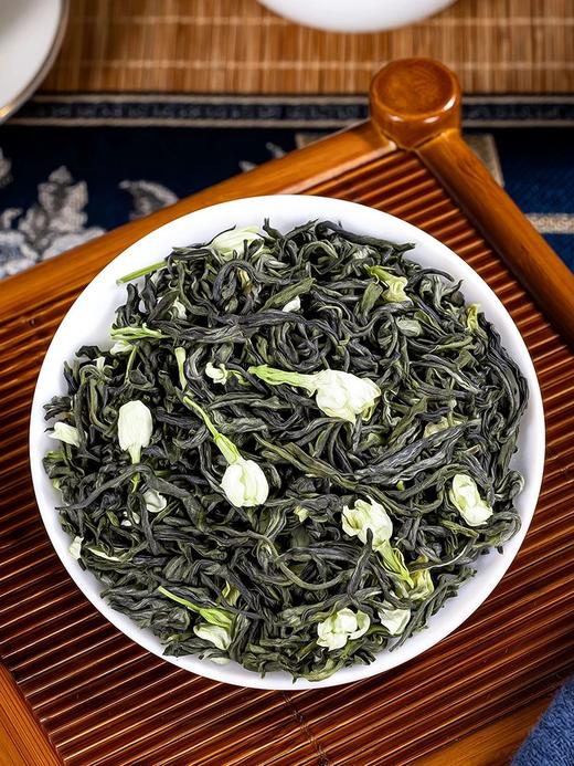 强韵茉莉花茶万朵茉莉才能制作1斤的茉莉花茶600小时七窨一提叶嫩绿油润花清香成型基地直邮 商品图3