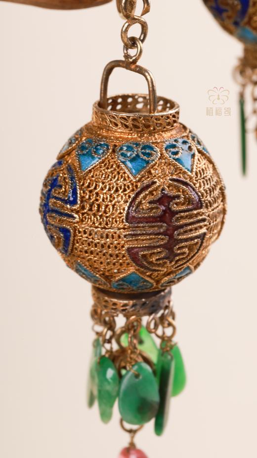 【寿喜】团寿宫灯老银耳夹YS2503020 商品图3