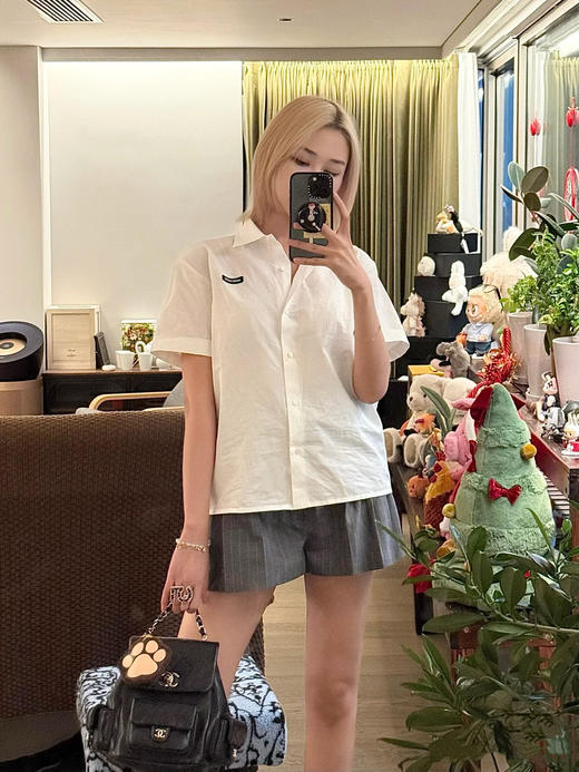 缪缪 25早春学院风衬衫T恤（TM） 商品图5