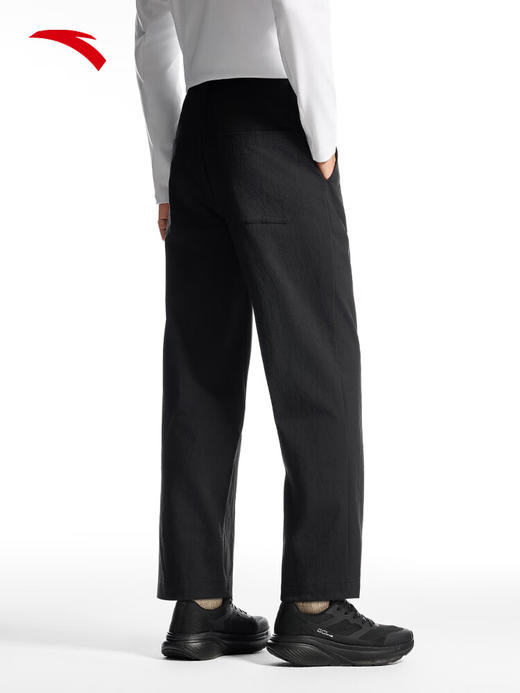 安踏（ANTA）精英系列丨商务通勤休闲西裤男士新款直筒黑色长裤152517518 基础黑-2 商品图2